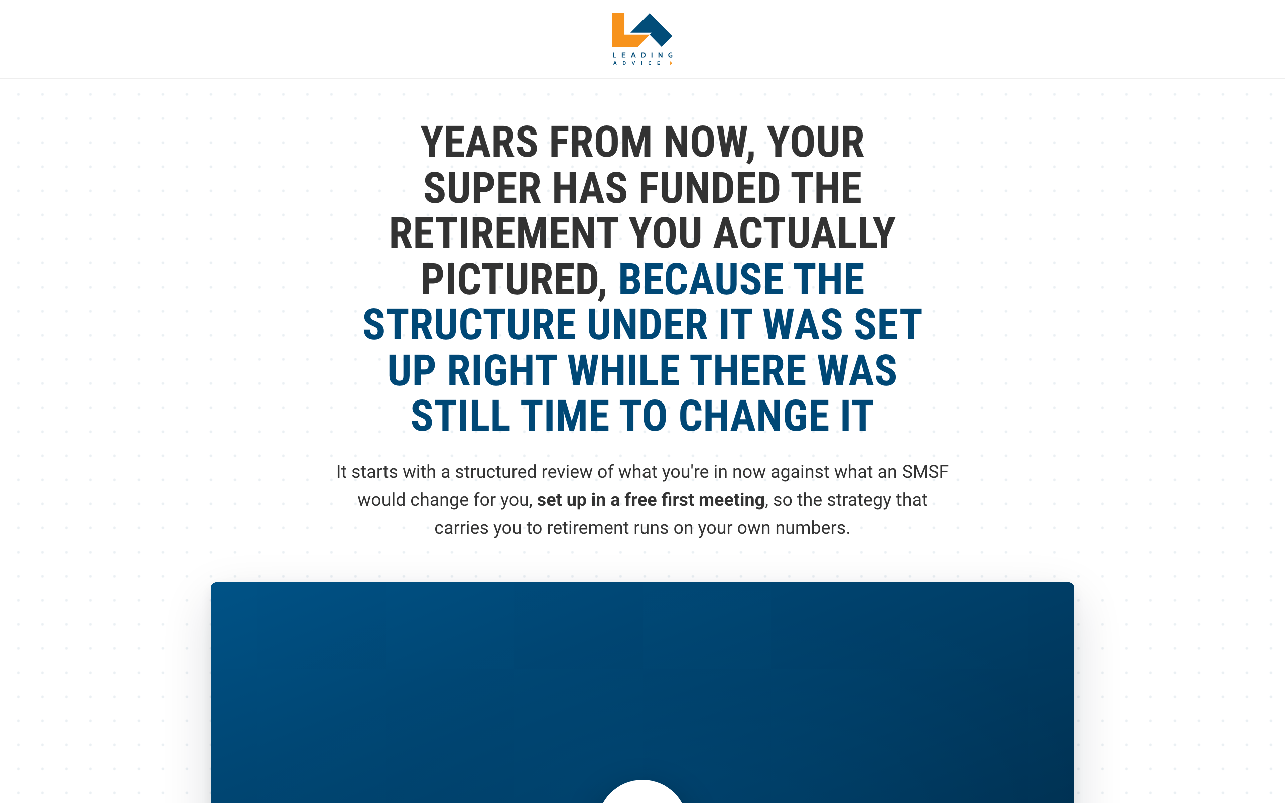 Landing page preview